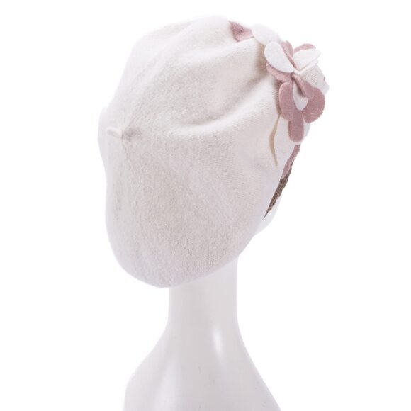 5928 Womens 100% Wool Bow Loretta Beret Floral Winter Basque French Artist main image 9